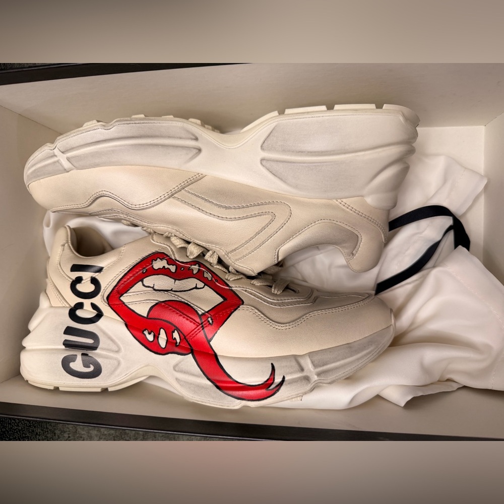 Gucci Women’s Rhyton Sneakers - Picture 2 of 13
